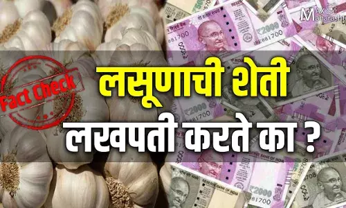 मध्यप्रदेशाच्या मुख्यमंत्र्यांच्या लसून उत्पादनाचा दावा खोटा मध्यप्रदेशाच्या मुख्यमंत्र्यांच्या लसून उत्पादनाचा दावा खोटा