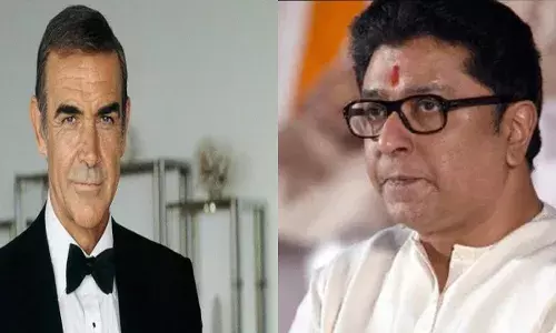 नायकाचं पुस्तकातलं अस्तित्व प्रतिमेच्या विश्वात शॉन कॉनरी ह्यांनी अधिक उत्कट केलं : राज ठाकरे नायकाचं पुस्तकातलं अस्तित्व प्रतिमेच्या विश्वात शॉन कॉनरी ह्यांनी अधिक उत्कट केलं : राज ठाकरे