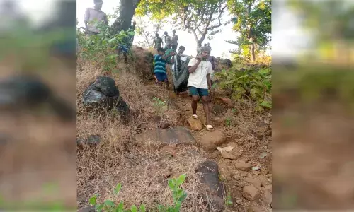 आदिवासी बांधवांची परवड, वेळेत उपचार न मिळाल्याने अर्धा रस्त्यात बाळाचा मृत्यू आदिवासी बांधवांची परवड, वेळेत उपचार न मिळाल्याने अर्धा रस्त्यात बाळाचा मृत्यू