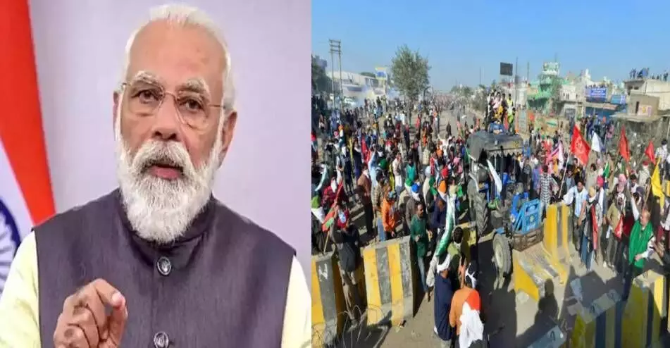 नवीन कृषी कायद्यांवर पंतप्रधान मोदी ठाम, आंदोलकांच्या भूमिकेकडे लक्ष