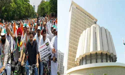भाजपच्या आक्रमणाला तोंड देण्यासाठी कॉंग्रेसची सायकल रॅली भाजपच्या आक्रमणाला तोंड देण्यासाठी कॉंग्रेसची सायकल रॅली