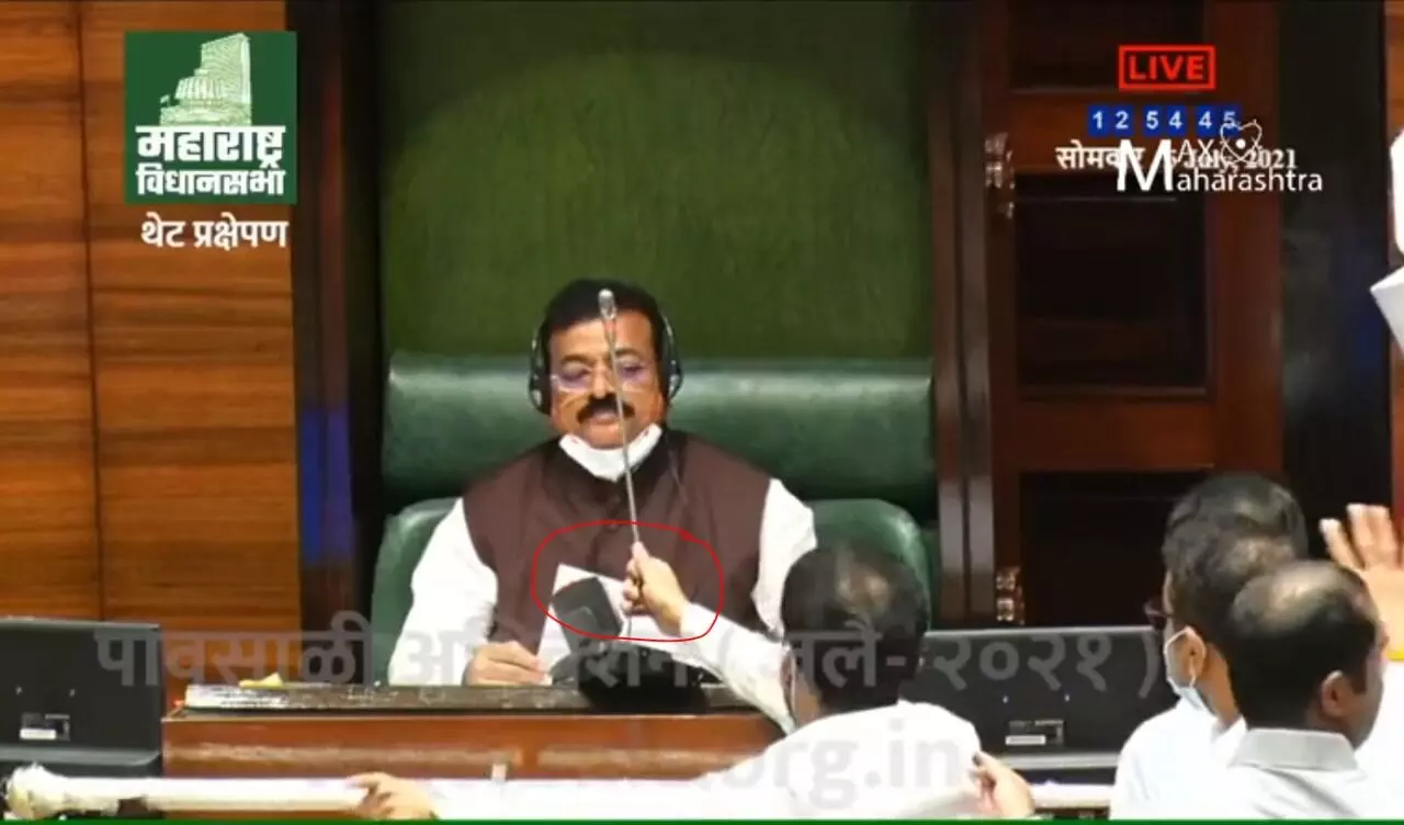 भाजपला मोठा धक्का, गोंधळ घालणाऱ्या 12 आमदारांचे निलंबन