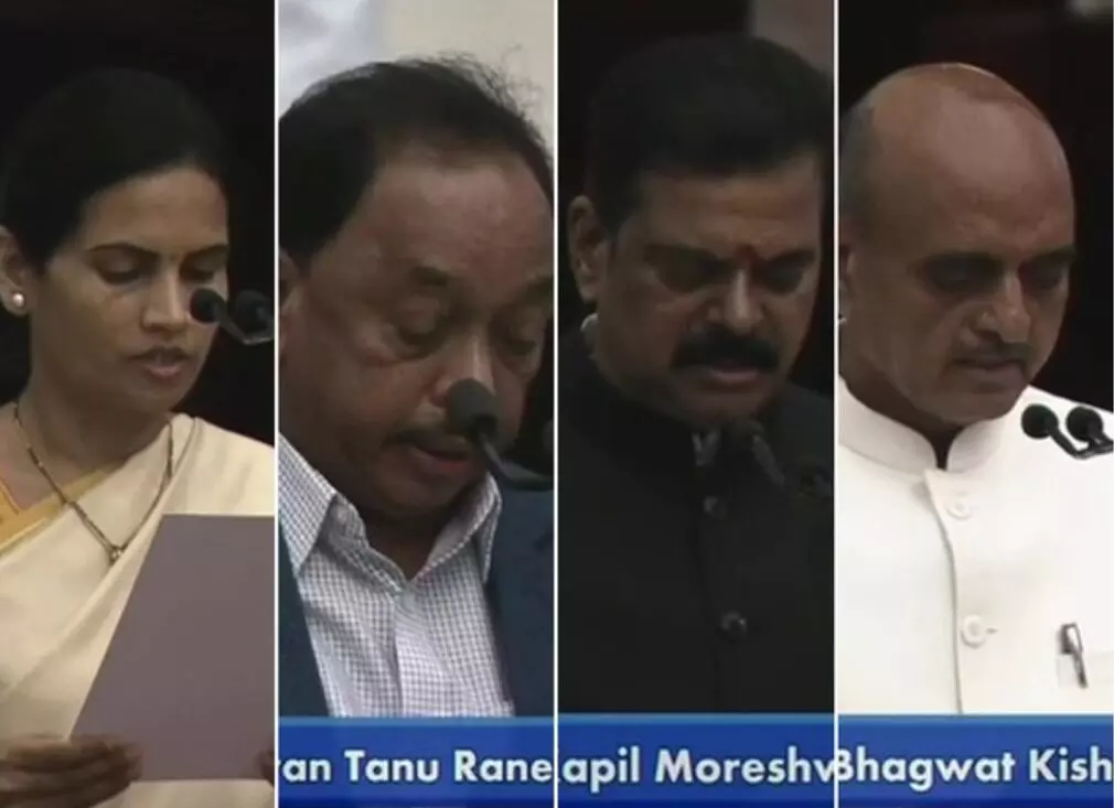 मोदी मंत्रीमंडळात आयारामांना संधी, महाराष्ट्रातील 4 मंत्र्यांपैकी 3 कॉंग्रेस राष्ट्रवादीतून आलेले...