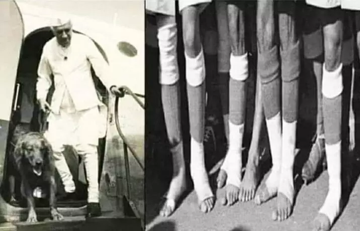 Fact check: नेहरूंच्या उदासीनतेमुळे 1948 च्या ऑलिम्पिकमध्ये भारतीय फुटबॉलपट्टू अनवाणी खेळले?