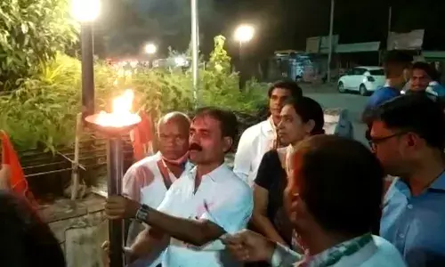 व्यर्थ न जाये ये बलिदान अभियानांतर्गत  ऑगस्ट क्रांती दिनी क्रांती ज्योत पदयात्रा संपन्न