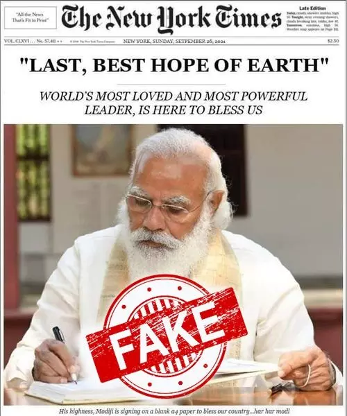Fact Check: न्यूयॉर्क टाइम्सने पंतप्रधान नरेंद्र मोदी यांना पृथ्वीची शेवटची आशा म्हटलं आहे का?