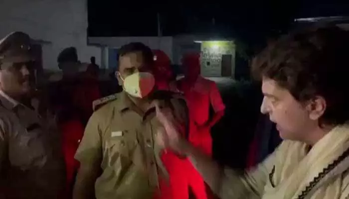 शेतकरी आंदोलन आणि प्रियंका गांधींना पोलिसांनी घातलेला गराडा