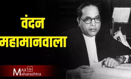 महापरिनिर्वाण दिनी डॉ. बाबासाहेब आंबेडकरांना अभिवादन करण्यासाठी दादरच्या चैत्यभूमीवर मोठ्या संख्येने अनुयायी दाखल