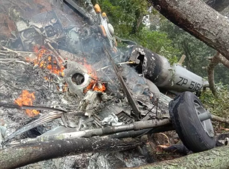 CDS जनरल बिपिन रावत यांच्या हेलिकॉप्टरला अपघात, ५ जणांचा मृत्यू