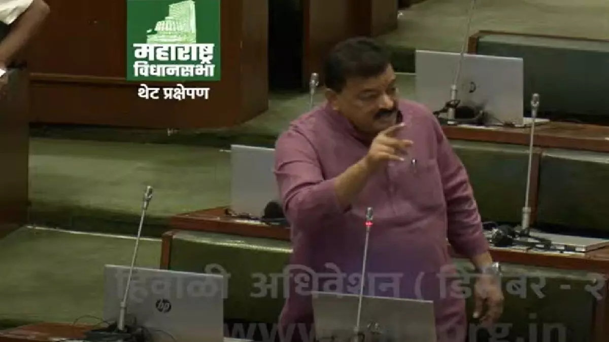 नितेश राणेंच्या निलंबनाची मागणी, विधानसभेत गदारोळ