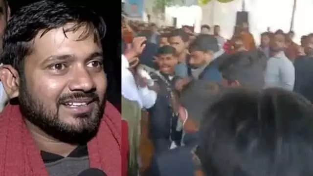 UP Election : कन्हैया कुमारवर शाई फेक