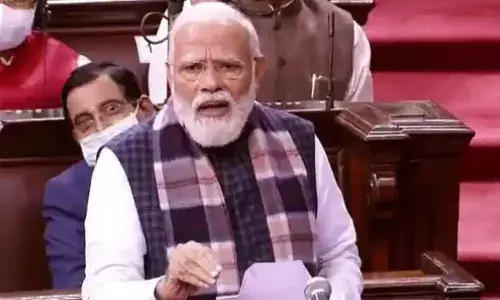 कॉंग्रेस नसती तर... पंतप्रधान मोदींचा राज्यसभेत हल्लाबोल कॉंग्रेस नसती तर... पंतप्रधान मोदींचा राज्यसभेत हल्लाबोल