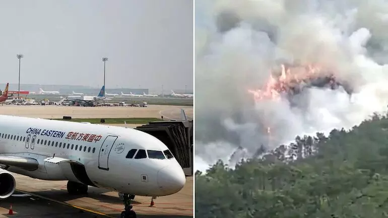 China plane crash: चीनचं विमान कोसळलं, व्हिडीओ व्हायरल