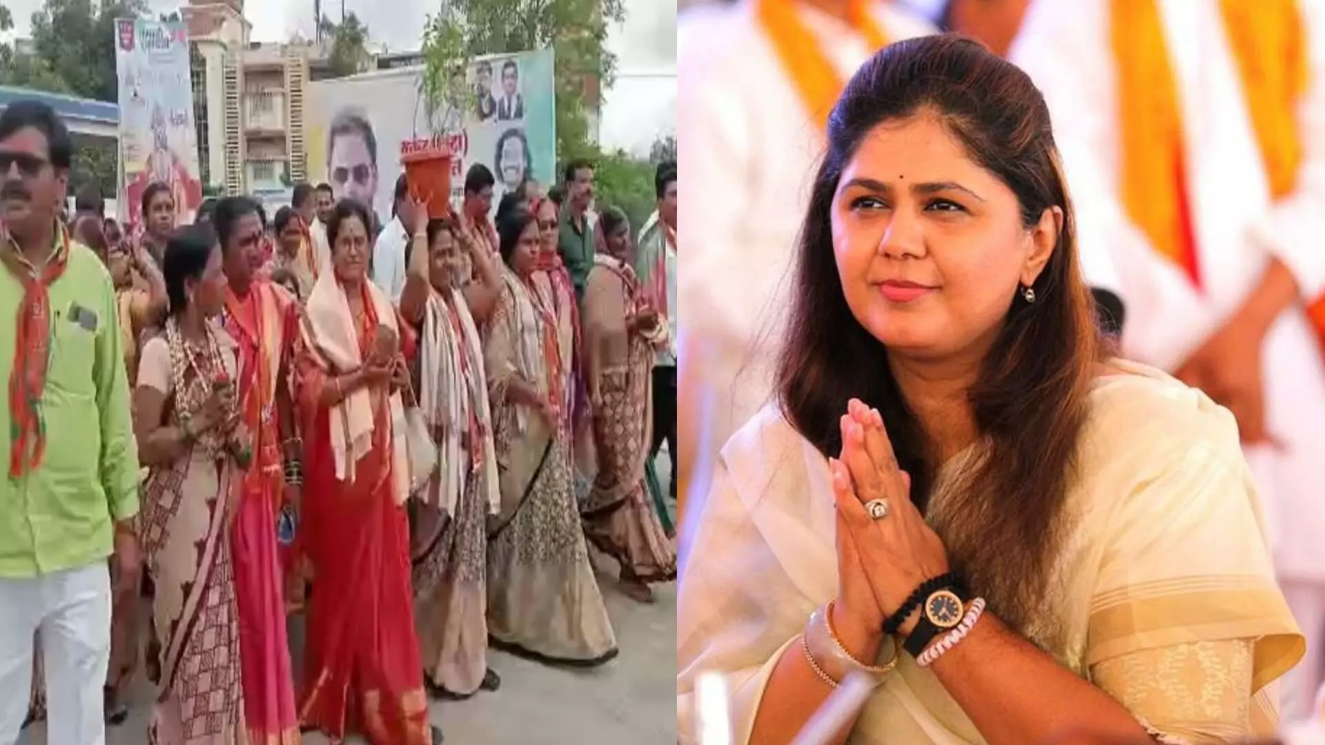 पंकजा मुंडेंना मंत्रिमंडळात घेण्यासाठी मोहटादेवीला साकडे