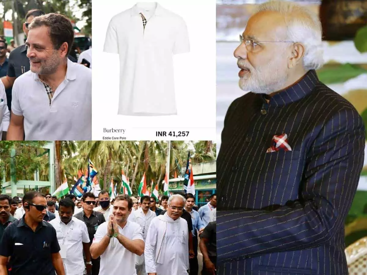 राहुल गांधींच्या टी-शर्टचा ब्रँड कोणता?, भाजपच्या ट्विटनंतर सोशल मीडियावर चर्चांचा धुरळा