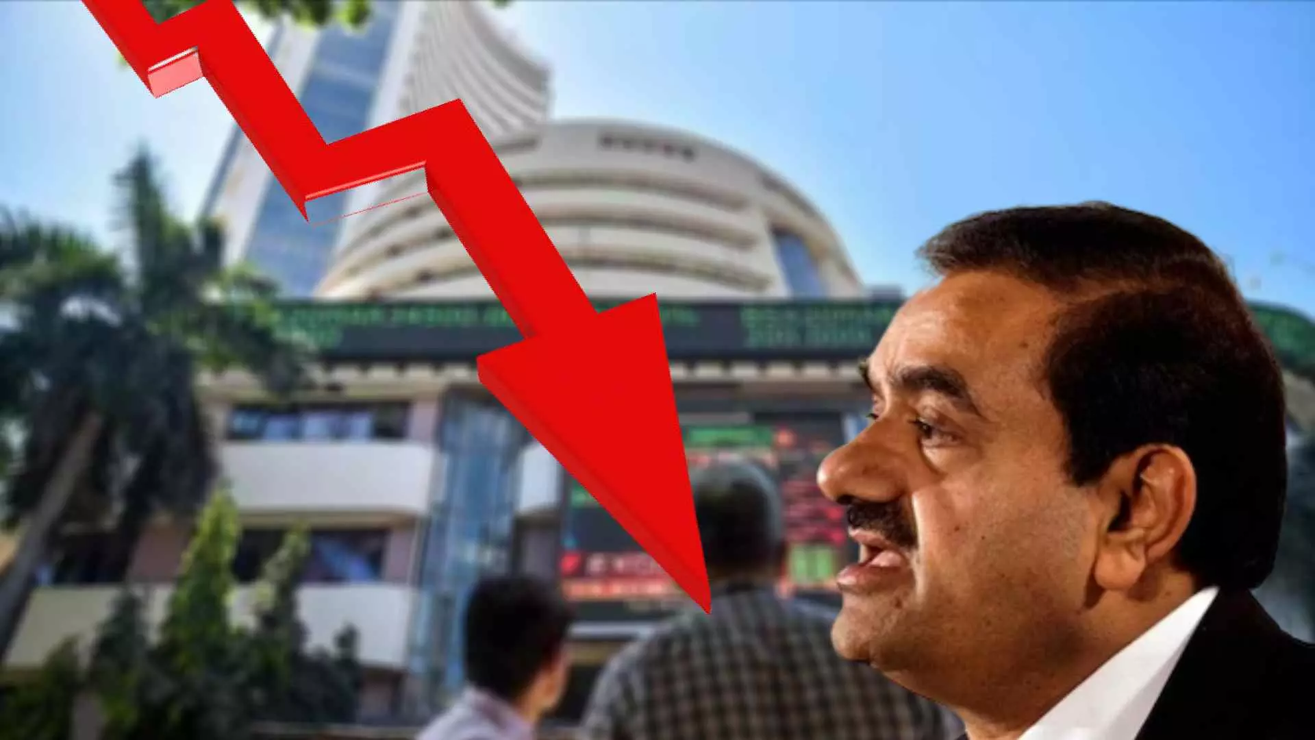 Stock Market: शेअर बाजारात अदानी समूहाची दाणादाण