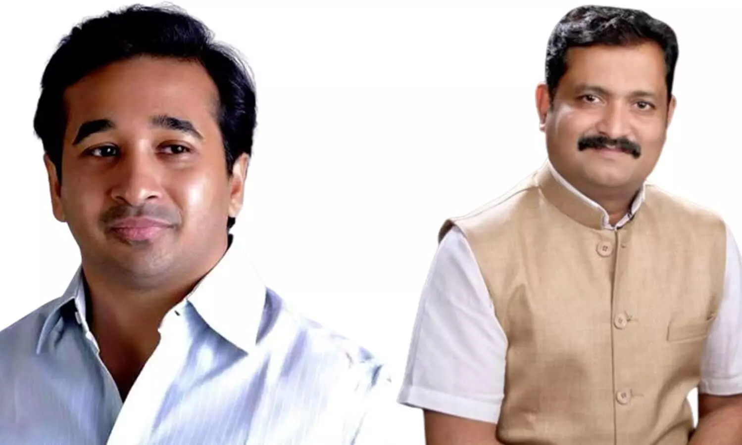 अतुल लोंढे यांनी मोजली नितेश राणे यांची ऊंची