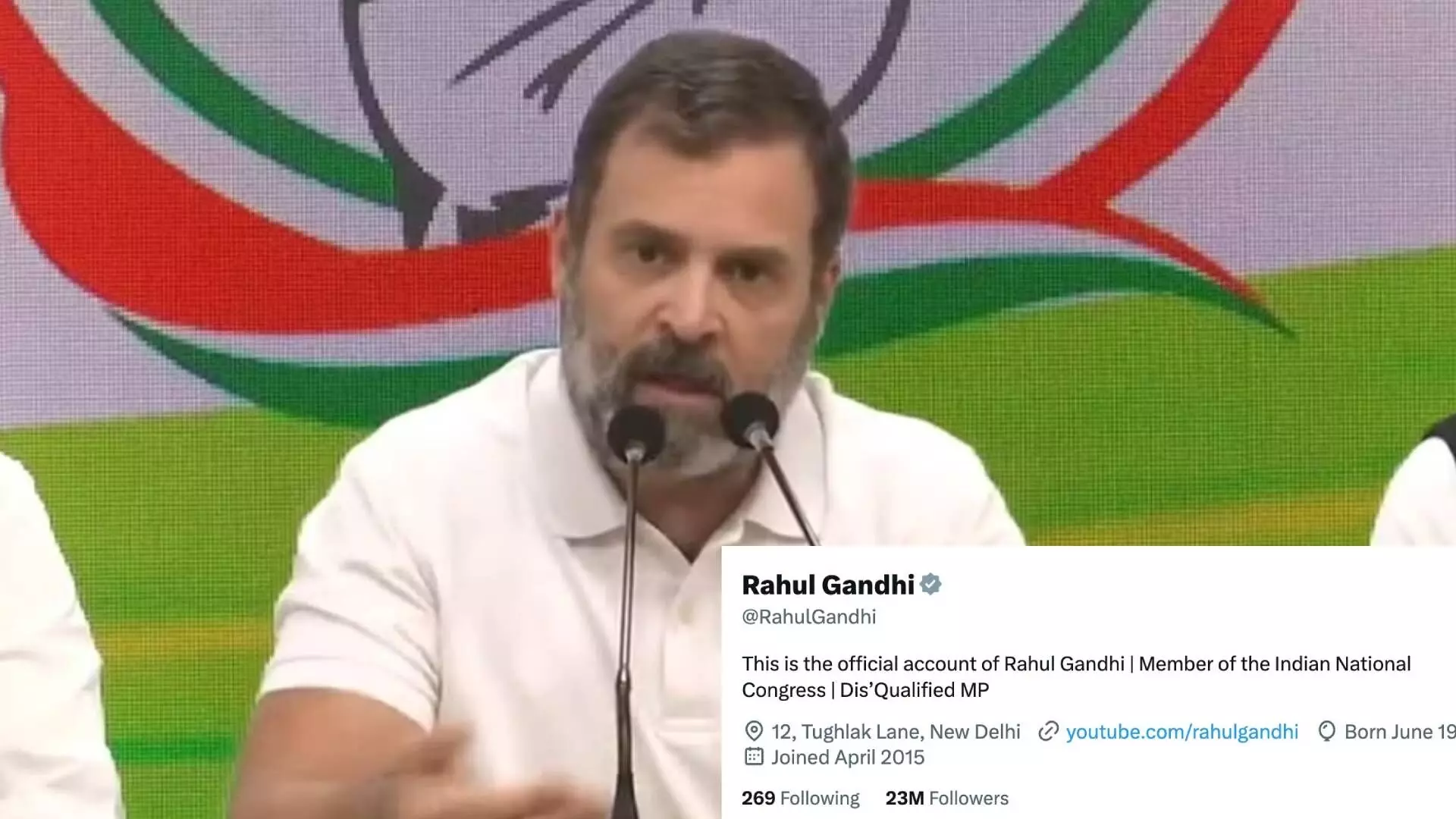Rahul Gandhi : राहुल गांधींनी ट्विटर प्रोफाइल मध्ये केला बदल..