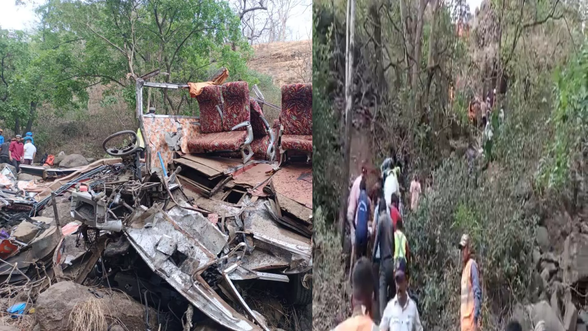 Lonawala Bus Accident : खंडाळा घाटात बस दरीत कोसळली