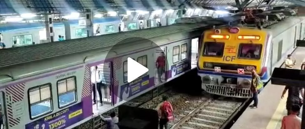 Local train fail kopar station: कोपर रेल्वे स्थानकादरम्यान ट्रेन बंद पडल्यामुळे रेल्वे सेवा ठप्प