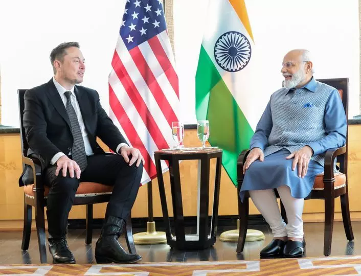 PM Modi and Musk Meeting : मस्क, मोदी आणि मस्का
