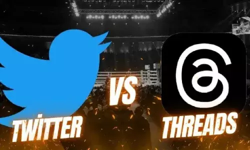 Twitter Vs Meta : पहिल्याच दिवशी मेटा पाच कोटींच्या पुढे, मस्क भडकला Twitter Vs Meta : पहिल्याच दिवशी मेटा पाच कोटींच्या पुढे, मस्क भडकला