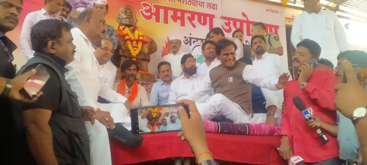 Maratha reservation ; आरक्षणाशिवाय मागे हटणार नाही – मनोज जरांगे-पाटील