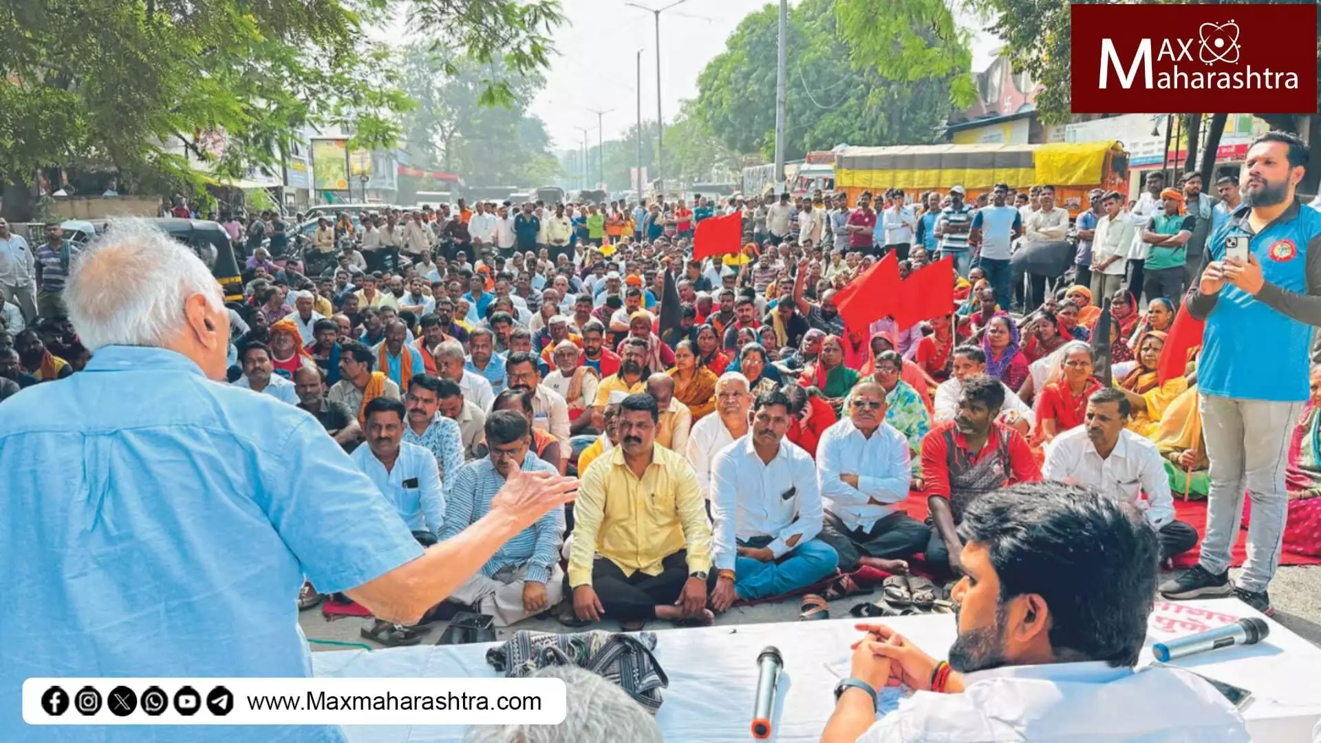 माथाडी, हमाल व श्रमजीवी कामगारांच्या हिताचा  माथाडी कायदा वाचविण्यासाठी बाबा आढाव मैदानात....!