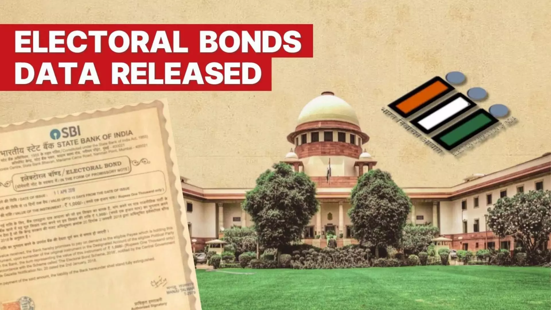 निवडणूक आयोगाकडून इलेक्टोरल बाँडची महिती जारी; जाणून कोणत्या पक्षाला किती रक्कम मिळाली?