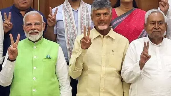 पंतप्रधान पदाचा मार्ग मोकळा, नितीश कुमार व चंद्रबाबू नायडू यांचं समर्थन