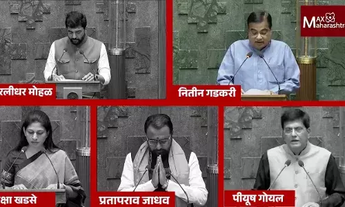 महाराष्ट्रातल्या या नेत्यांनी घेतली खासदारकीची शपथ तिघांनी मराठीत तर दोघांनी हिंदी महाराष्ट्रातल्या या नेत्यांनी घेतली खासदारकीची शपथ तिघांनी मराठीत तर दोघांनी हिंदी