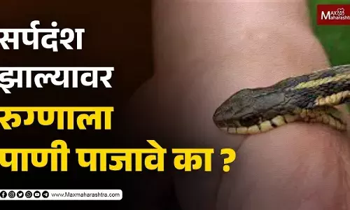 सर्पदंश झाल्यावर रुग्णाला पाणी पाजावे का ?