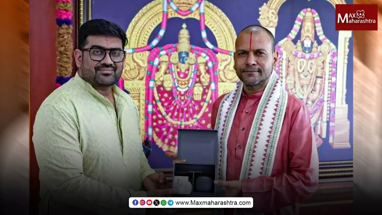 तिरुमला तिरुपती देवस्थानम्‌ला (TTD) मोठी देणगी,