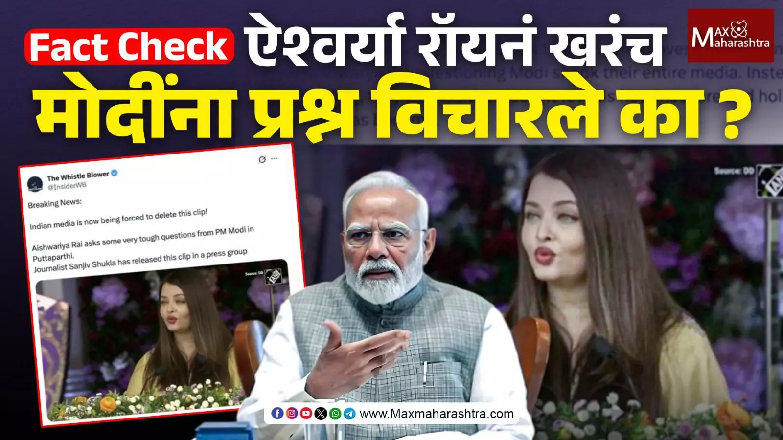 Fact Check : ‘ऑपरेशन सिंदूर’ वर ऐश्वर्या रॉयनं पंतप्रधान मोदींना विचारले प्रश्न ? डीपफेक व्हिडिओ व्हायरल