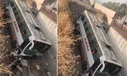 Karad Bus Accident : नाशिकच्या विद्यार्थ्यांची सहल बस २० फूट दरीत कोसळली, जखमींवर उपचार सुरु