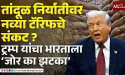 तांदूळ निर्यातीवर नव्या टॅरिफचे संकट ? डोनाल्ड ट्रम्प यांचा भारताला जोर का झटका