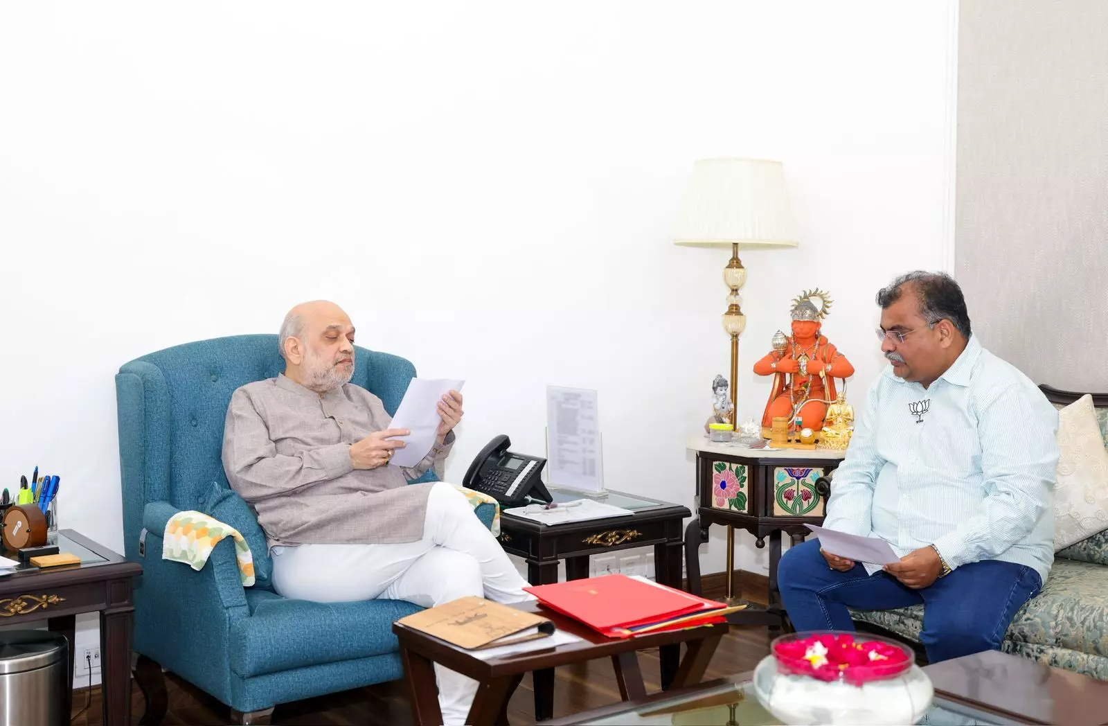 Delhi : BJP प्रदेशाध्यक्ष Ravindra Chavan यांनी घेतली गृहमंत्री Amit Shah यांची भेट