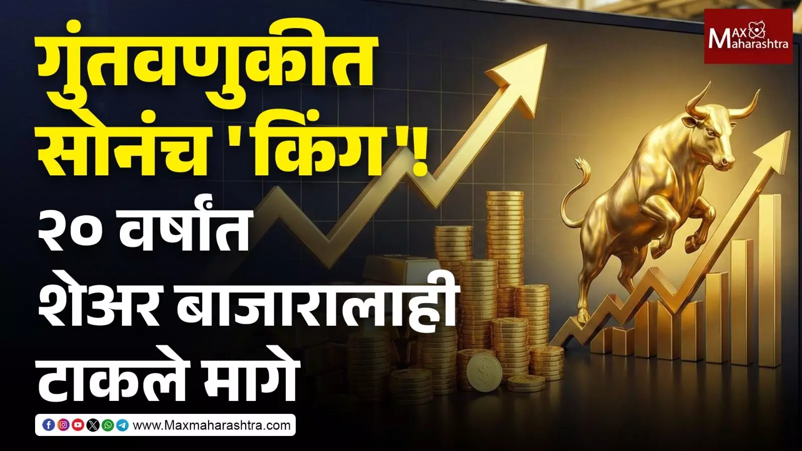 Gold vs Equity रिटर्न्स : गुंतवणुकीत सोनंच किंग! २० वर्षांत शेअर बाजारालाही टाकले मागे