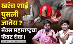 MaxMaharashtra Fact Check : मतदान केल्यानंतर बोटावरची शाई खरंच पुसली जातेय का ?