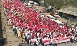 Palghar Protest : लाल वादळात भगवं वादळ मिसळं तर महाराष्ट्र सरकारपुढे मोठं आव्हान उभं राहील - संजय राऊत