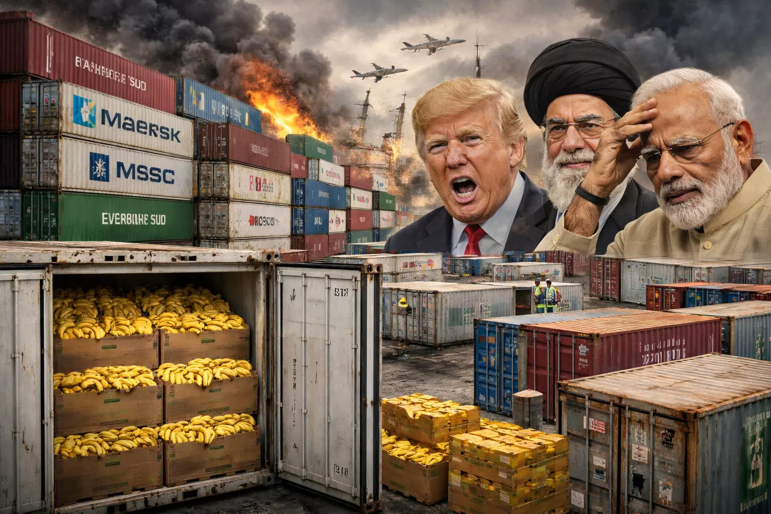 Agricultural export crisis due to war : इरान-अमेरिका युद्ध शेतमाल निर्यात ठप्प !