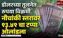Rupee vs Dollar Today | डॉलरच्या तुलनेत रुपया विक्रमी घसरण