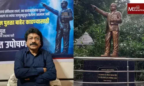 स्मशानातून आंबेडकरांचा पुतळा बाहेर काढण्यासाठी अखेर राज असरोंडकर यांनी उपसलं बेमुदत उपोषणाचं हत्यार !