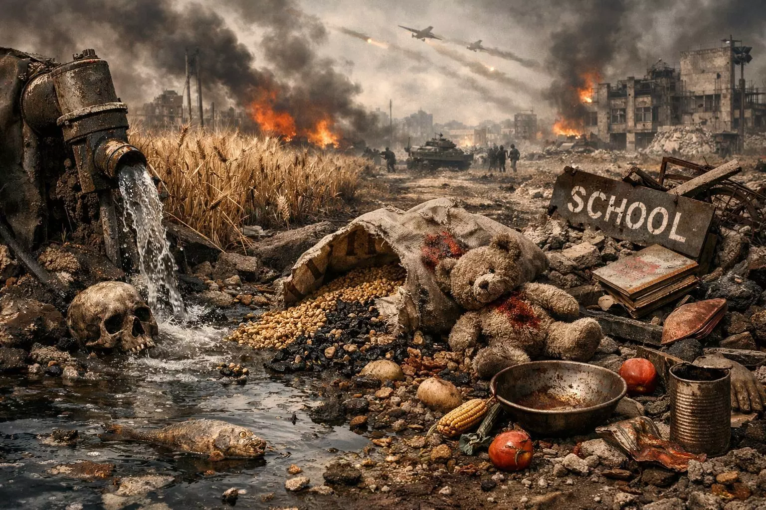 युद्ध झळा : युद्ध, पर्यावरण, भविष्य आणि अदृश्य संकटाची भीषणता